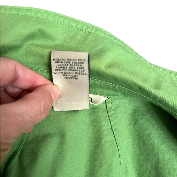 L.L. Bean Green Blazer Jacket Button Front Collared Women’s size XS Reg - Picture 5 of 15